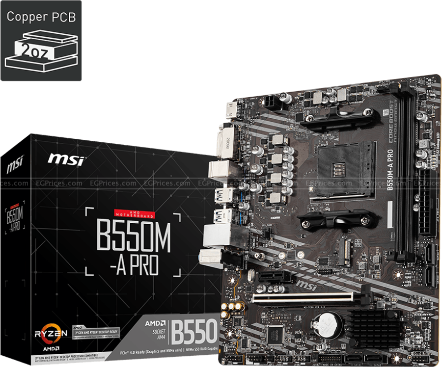 zoom image for B550M-A PRO Socket AM4 Motherboard
