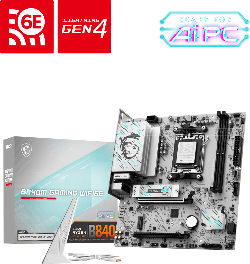 صورة مكبرة ل ام اس اي b840m جيمنج wifi6e  am5