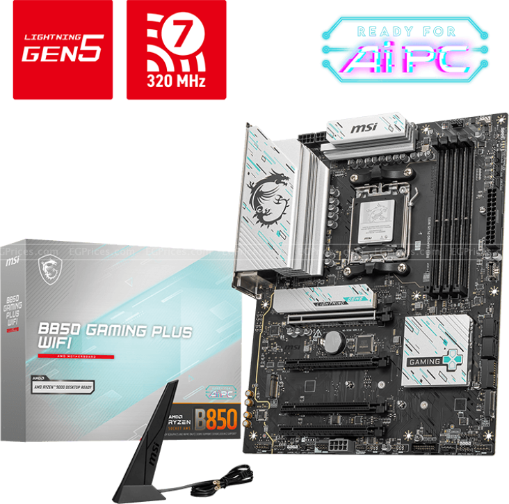 صورة مكبرة ل ام اس اي b850 جيمنج بلاس واي فاي  am5