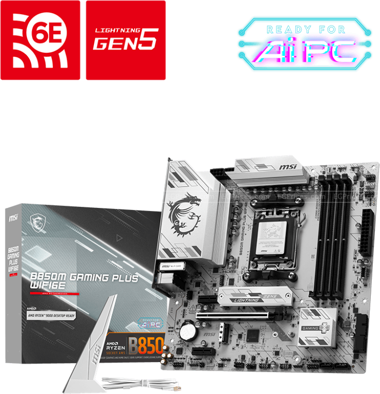 zoom image for B850M GAMING PLUS WIFI6E Socket AM5 Motherboard