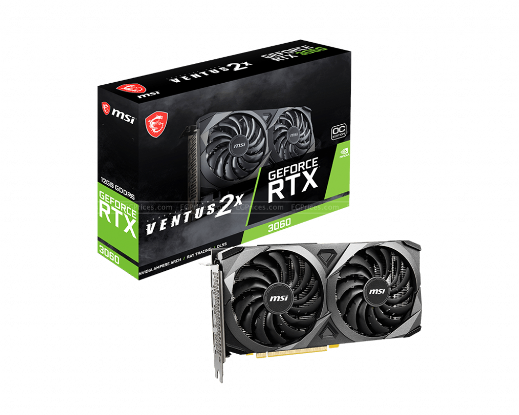 صورة مكبرة ل ام اس اى جى فورس rtx 3060 ventus 2x 12gb oc gddr6