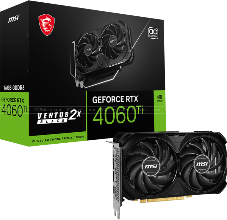 zoom image for GeForce RTX 4060 Ti VENTUS 2X BLACK 16G OC