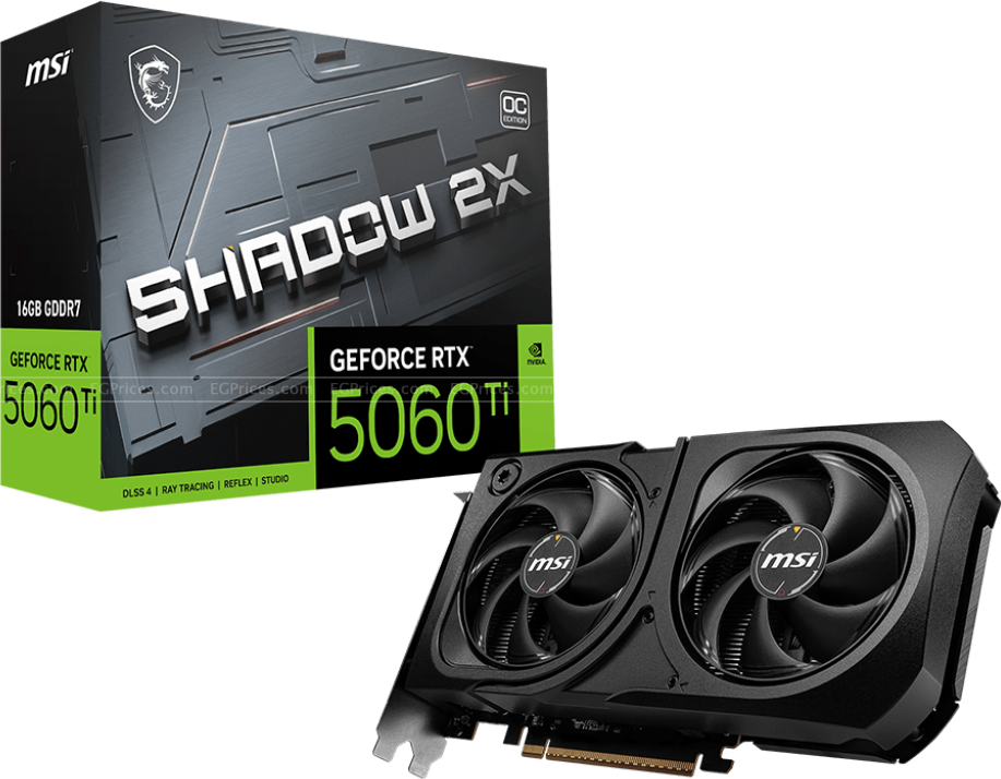 zoom image for GeForce RTX 5060 Ti SHADOW 2X OC PLUS 16GB