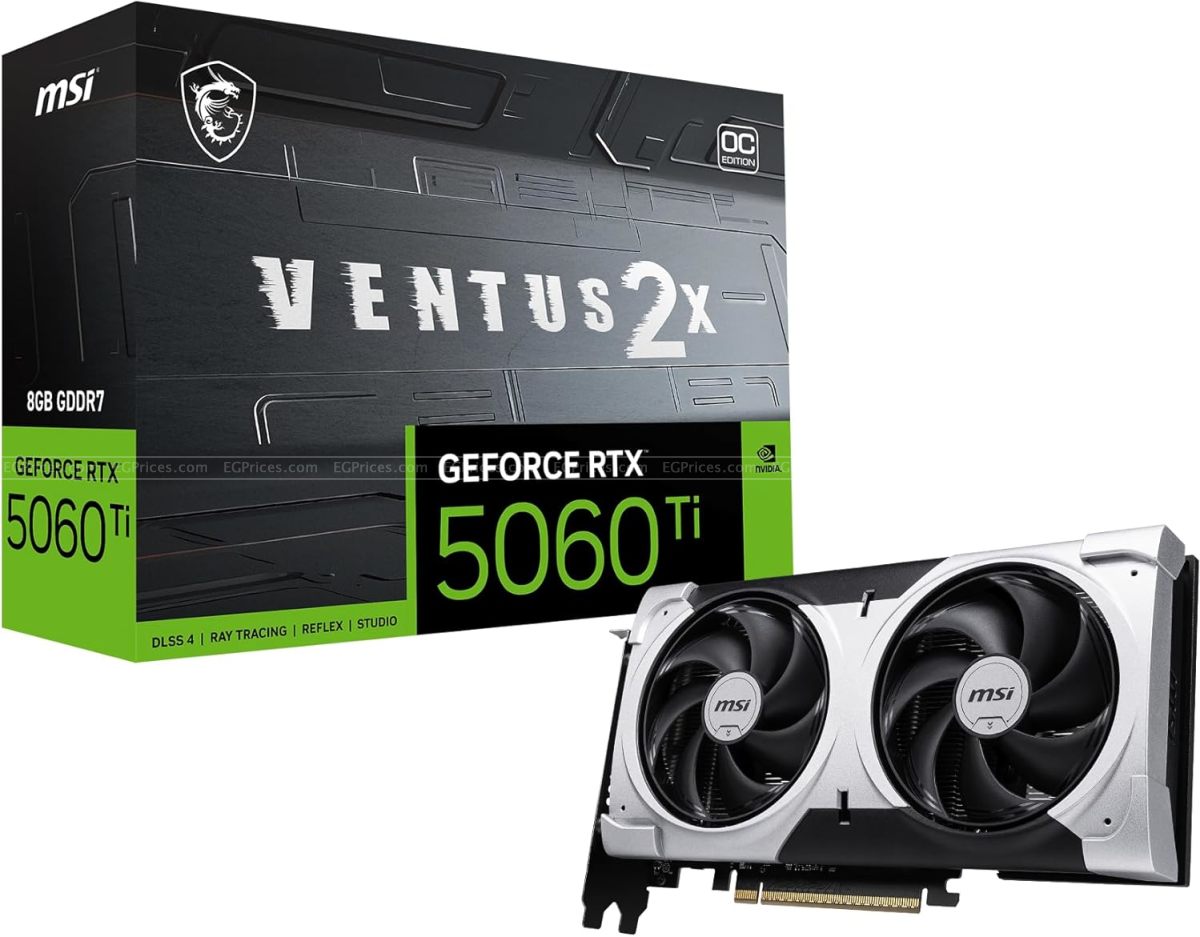 zoom image for GeForce RTX 5060 Ti VENTUS 2X OC PLUS 8GB