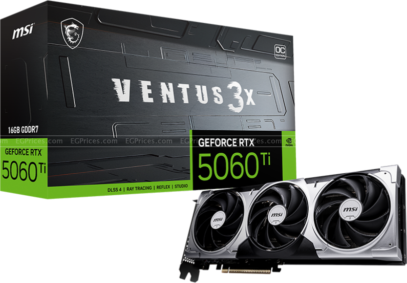 zoom image for GeForce RTX 5060 Ti VENTUS 3X OC 16GB