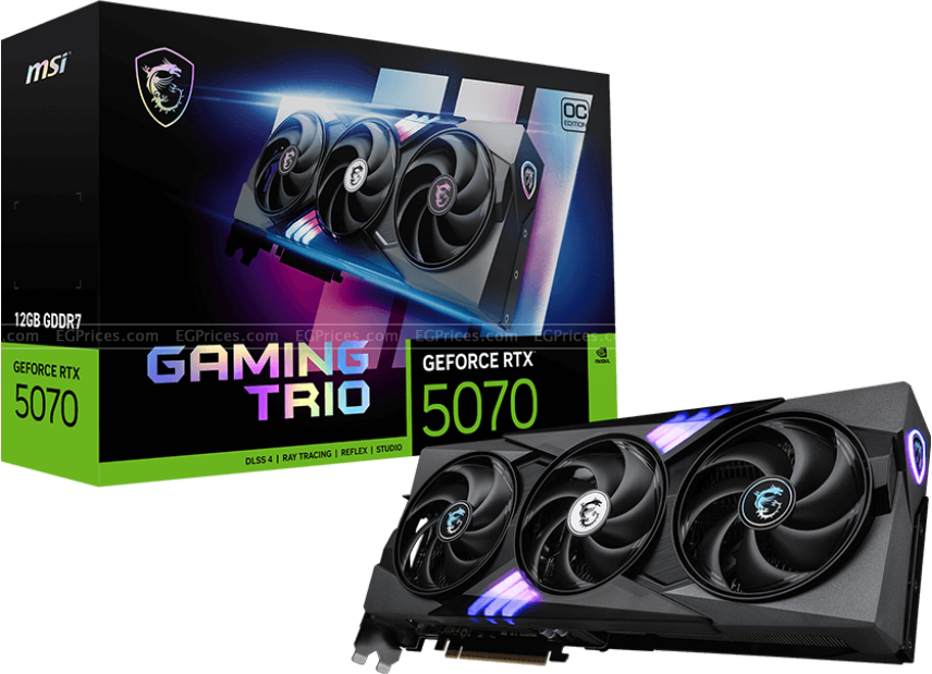 zoom image for GeForce RTX 5070 GAMING TRIO OC 12GB GDDR7