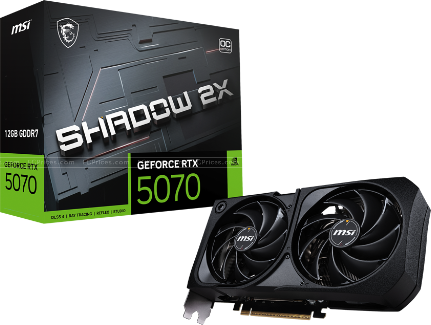 صورة مكبرة ل ام اس اي جي فورس ار تي اكس 5070 شادو 2x oc 12 جيجا