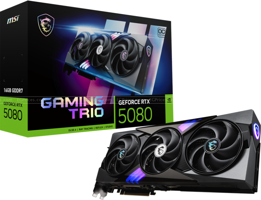 zoom image for Geforce RTX 5080 GAMING TRIO OC 16G