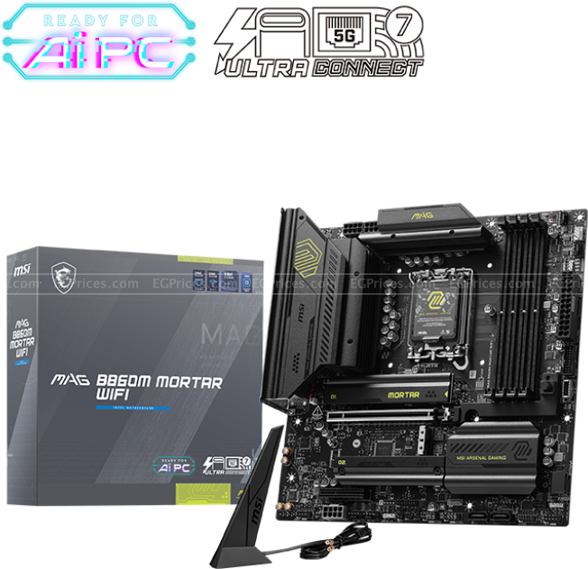 zoom image for MAG B860M MORTAR WIFI LGA1851 Motherboard