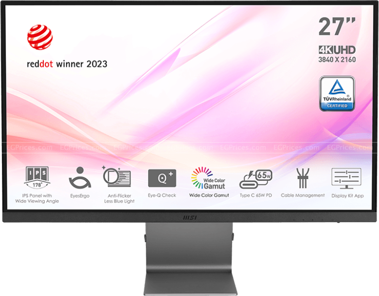 صورة مكبرة ل ام اس اي مودرن md271ul شاشة 27 بوصة 4k الترا اتش دي ips