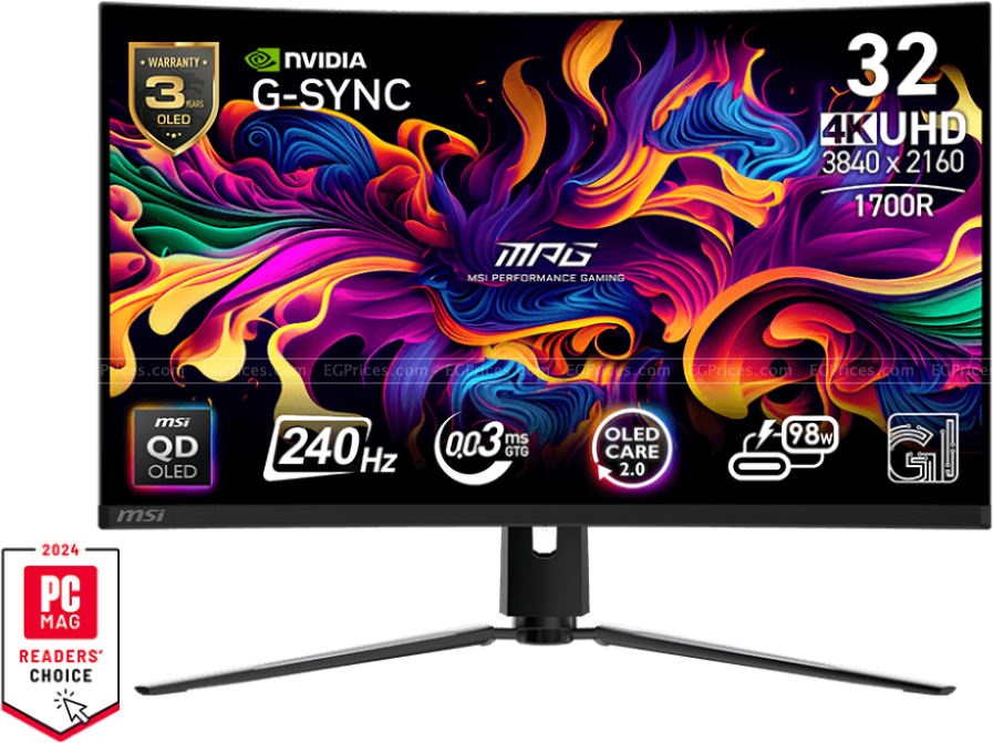 صورة مكبرة ل ام اس اي ام بي جي 321curx شاشة 32 بوصة qd-oled منحنية للألعاب