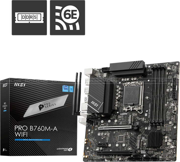 zoom image for PRO B760M-A WIFI LGA 1700 Motherboard