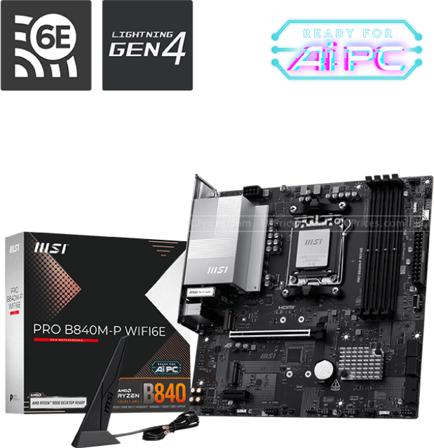 zoom image for PRO B840M-P WIFI6E Socket AM5 Motherboard