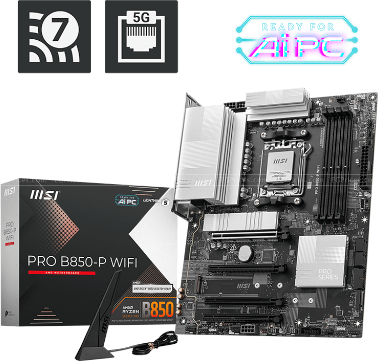 zoom image for PRO B850-P WIFI AM5 Motherboard