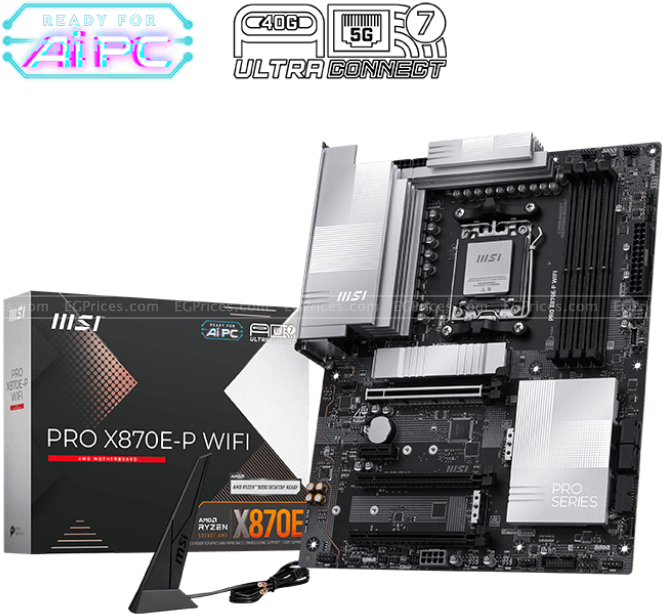 zoom image for PRO X870E-P WIFI Socket AM5 Motherboard
