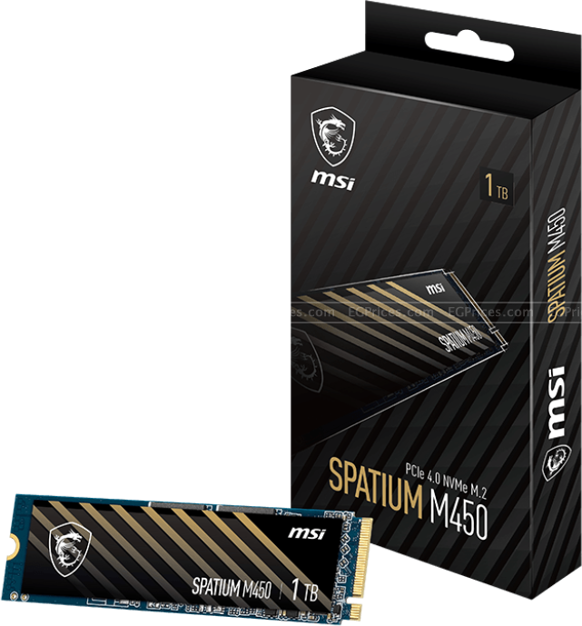 صورة مكبرة ل ام اس اي سباتيام m450 اس اس دي 1 تيرا pcie 4.0 nvme m.2 v1