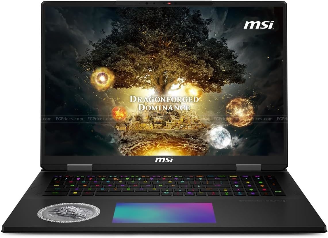 zoom image for Titan 18 HX Dragon Edition Norse Myth A2XWJG Ultra 9-285HX 6TB SSD 96GB Nvidia RTX 5090 24GB 18 Inch W11 Laptop