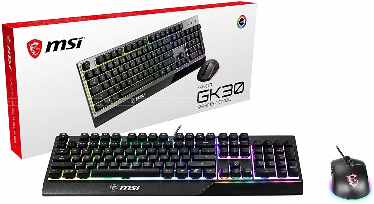 MSI Vigor GK30 Gaming Keyboard And Mouse Combo price in Egypt | EGPrices