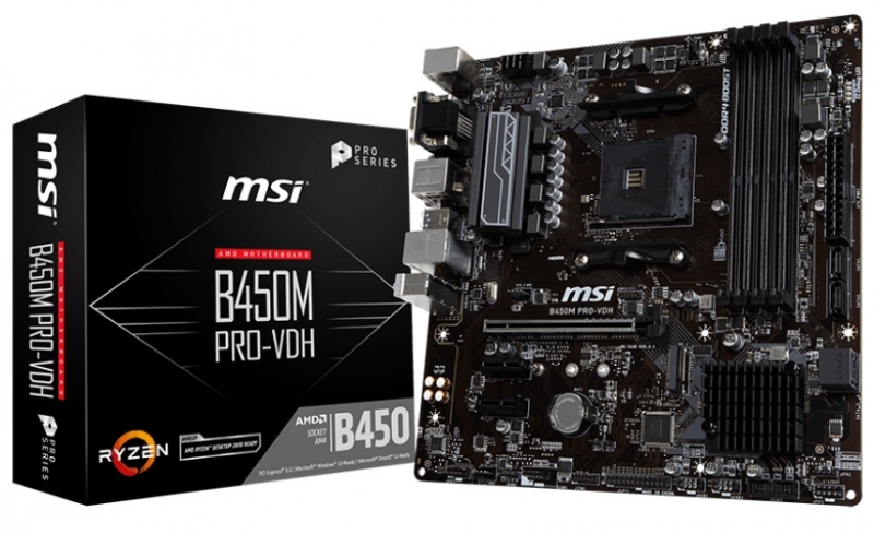 zoom image for B450M PRO-VDH Socket AM4 Motherboard