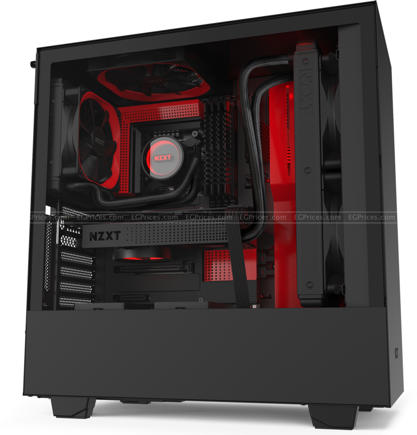 NZXT H510i Compact MidTower Case Matte Black/Red price in Egypt EGPrices