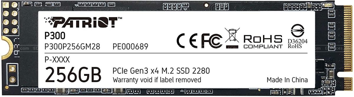 zoom image for P300 M.2 PCIe Gen 3 x 4 256GB SSD