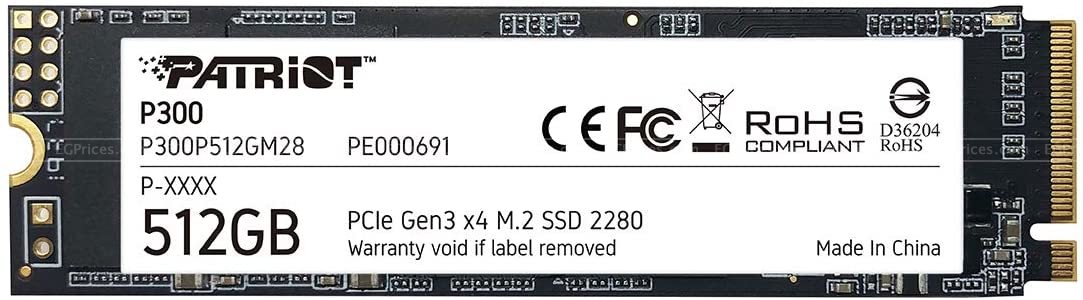 zoom image for P300 M.2 PCIe Gen 3 x 4 512GB SSD