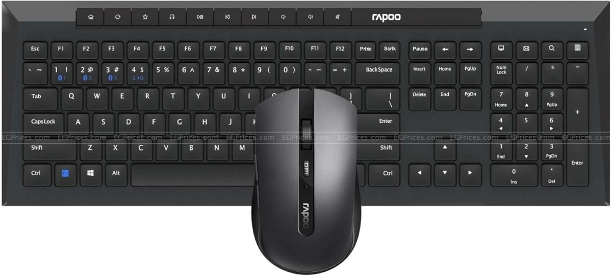zoom image for Rapoo 8210M Wireless Multi Device Mouse and Keyboard Combo