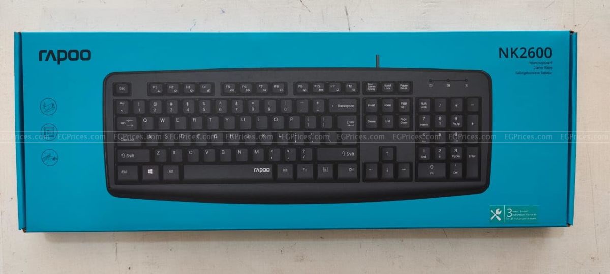 zoom image for Rapoo NK2600 USB Wired Keyboard
