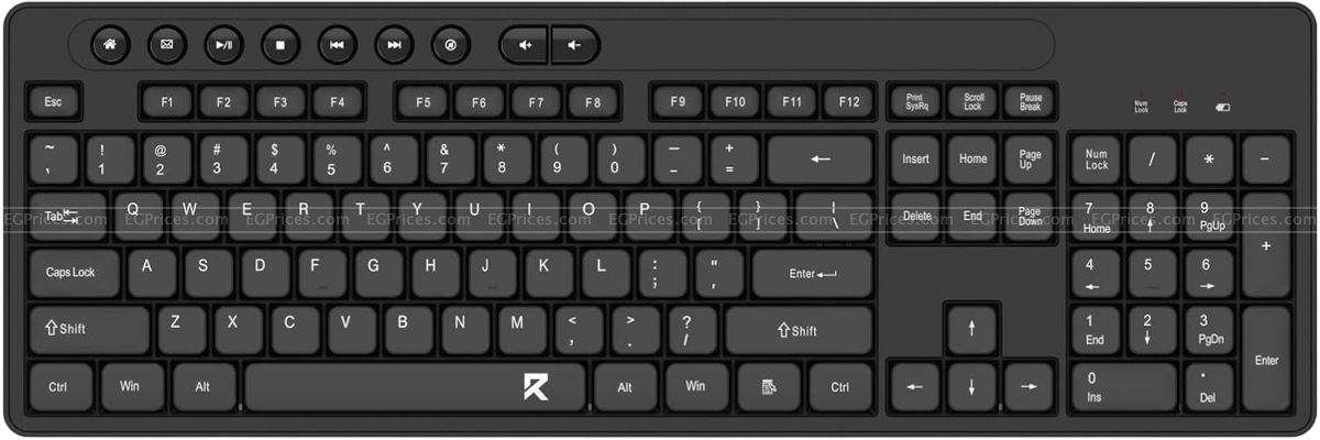 صورة مكبرة ل ريدراجون bs-7094 كومبو كيبورد و ماوس وايرلس