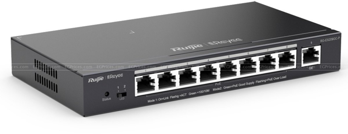 صورة مكبرة ل رويجي rg-es209gc-p سمارت  جيجابت مدار كلاود 9 منفذ‎