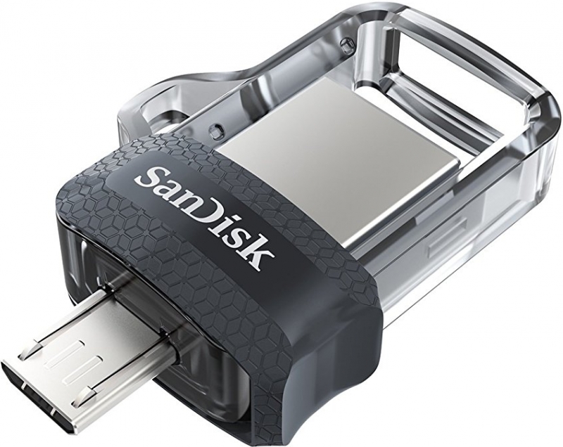 صورة مكبرة ل SanDisk Ultra Dual Drive m3.0 32GB USB 3.0 Flash Drive (SDDD3-032G-G46)