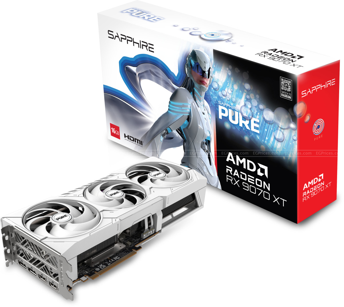 zoom image for SAPPHIRE PURE AMD Radeon RX 9070 XT GPU