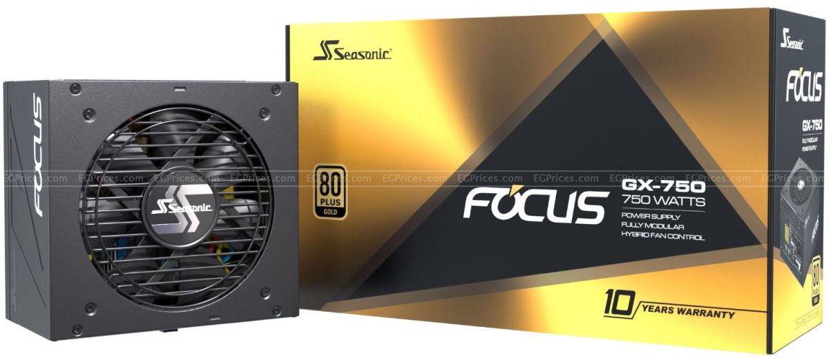 zoom image for SeaSonic FOCUS GX-750 750W 80 PLUS Gold PSU