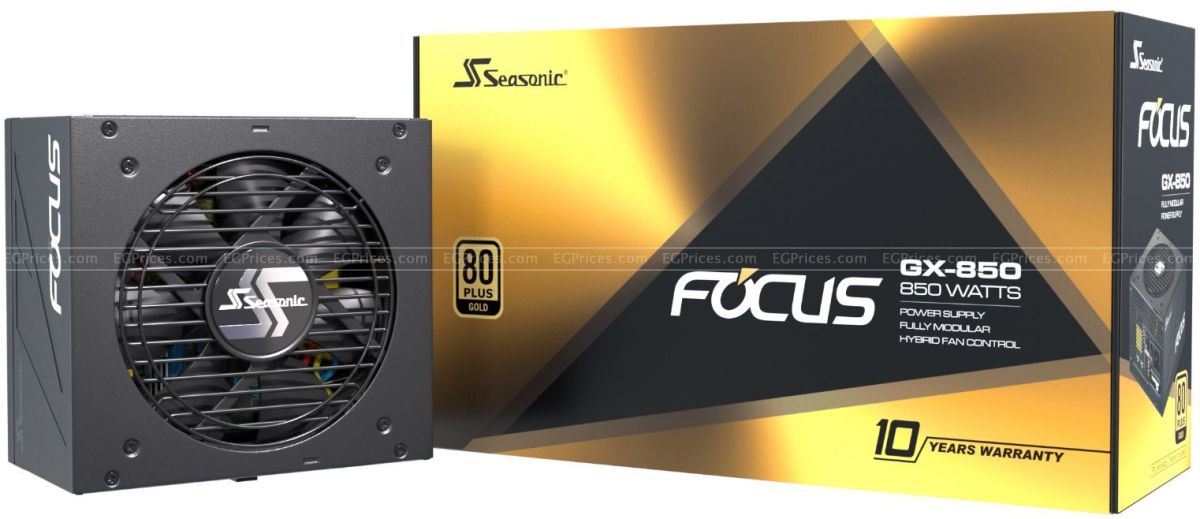 zoom image for SeaSonic FOCUS GX 850W 80 PLUS Gold PSU