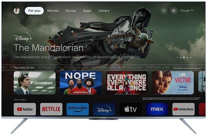 صورة مكبرة ل شارب 4t-c65fl6ex تليفزيون 65 بوصة 4k سمارت الترا اتش دي ليد