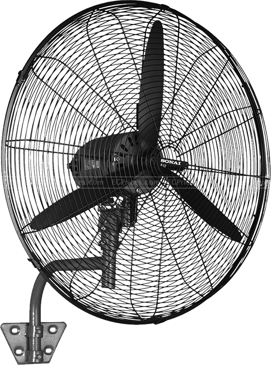 zoom image for MA-30-W 30 inch 195 Watt 3 speed Wall Fan