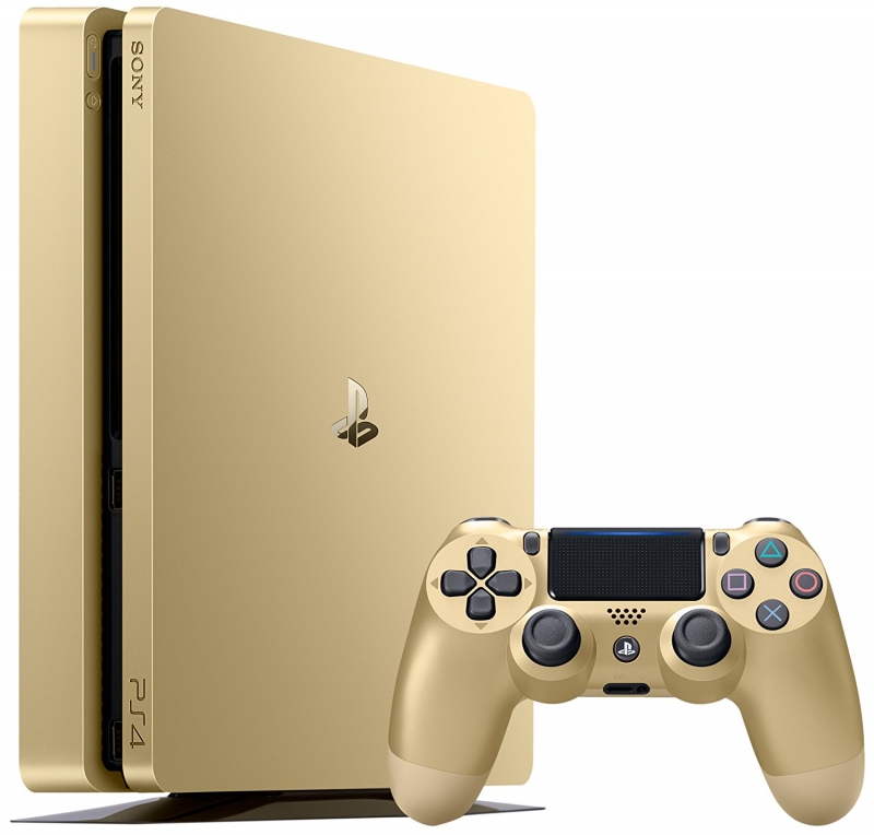 Sony PlayStation 4 Slim Gold Edition 500 GB + 2 Game Pads