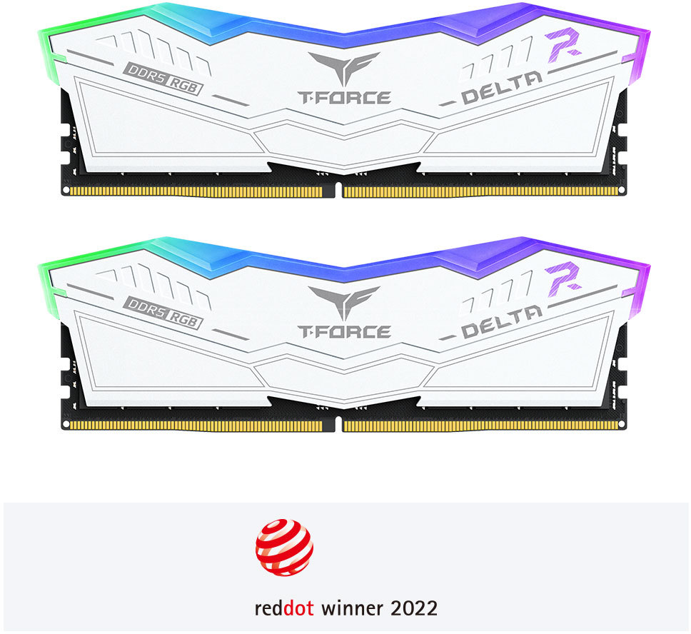 zoom image for Team T-Force Delta RGB 32GB (2x16GB) DDR5 6000MHz Desktop Memory