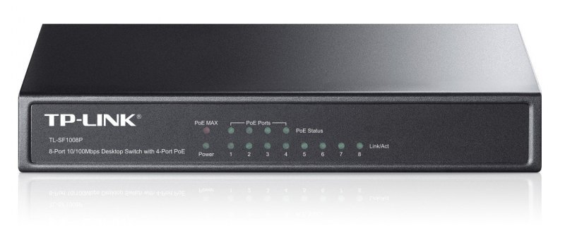 صورة مكبرة ل TP-Link 8-Port 10/100Mbps Desktop Switch With 4-Port PoE (TL-SF1008P)