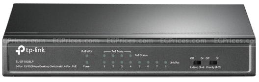 صورة مكبرة ل تي بي لينك tl-sf1008lp  8 منفذ 10/100 ميجا بت