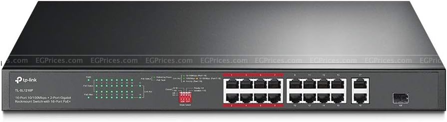 zoom image for TL-SL1218P 16 Port PoE+ Switch