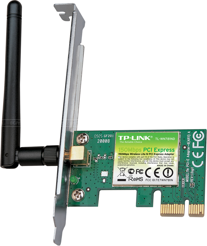 صورة مكبرة ل TP-Link TL-WN781ND وايرلس N150 PCI Express Adapter