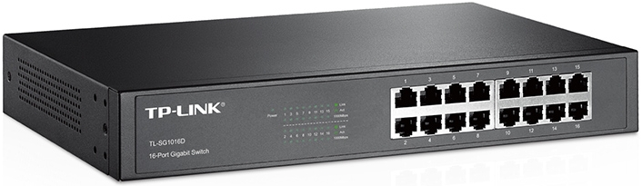 صورة مكبرة ل TP-Link TL-SG1016D 16-Port Gigabit Ethernet Rackmount Switch