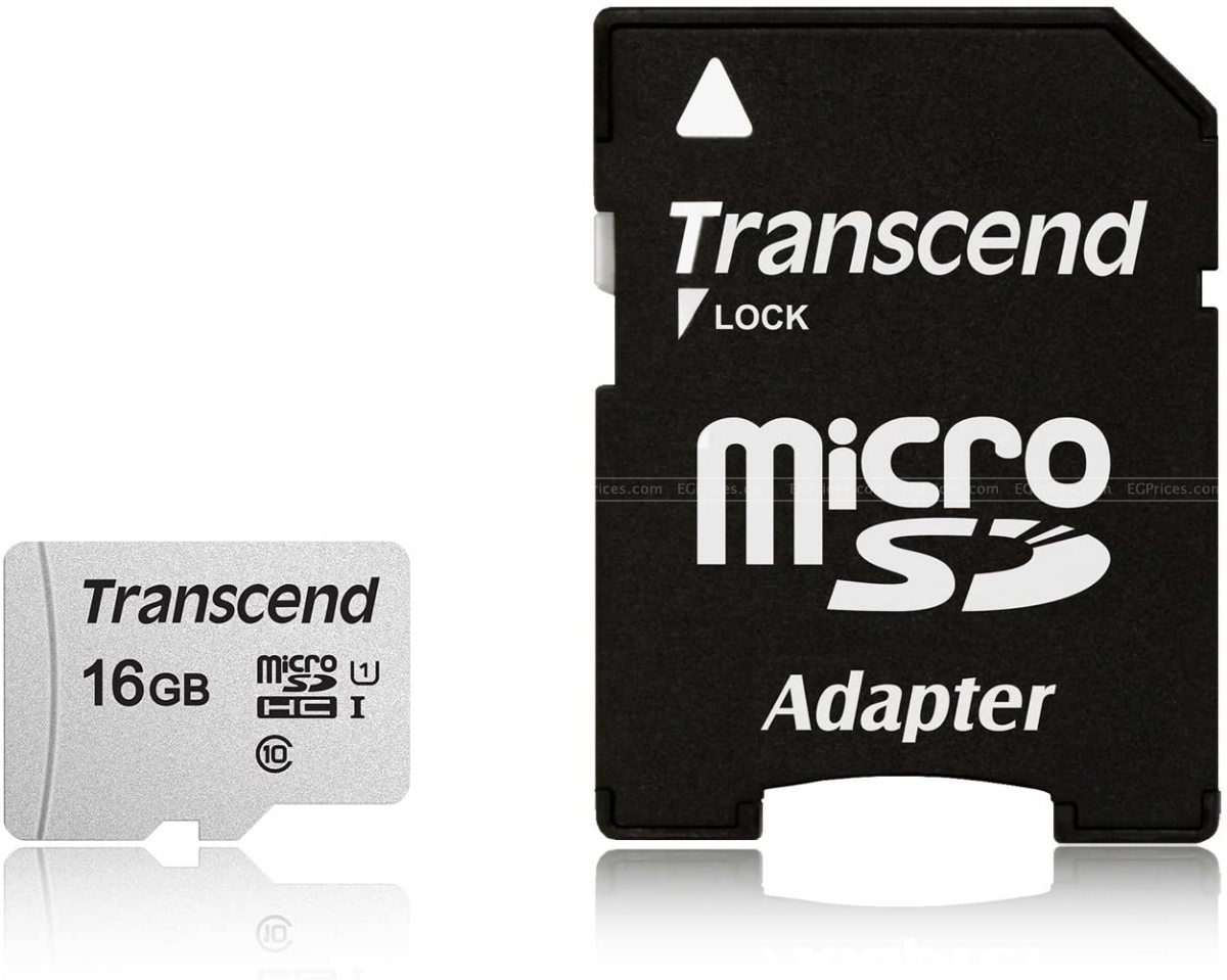 Transcend 300S 16GB MicroSDXC/SDHC Memory Card price in Egypt EGPrices