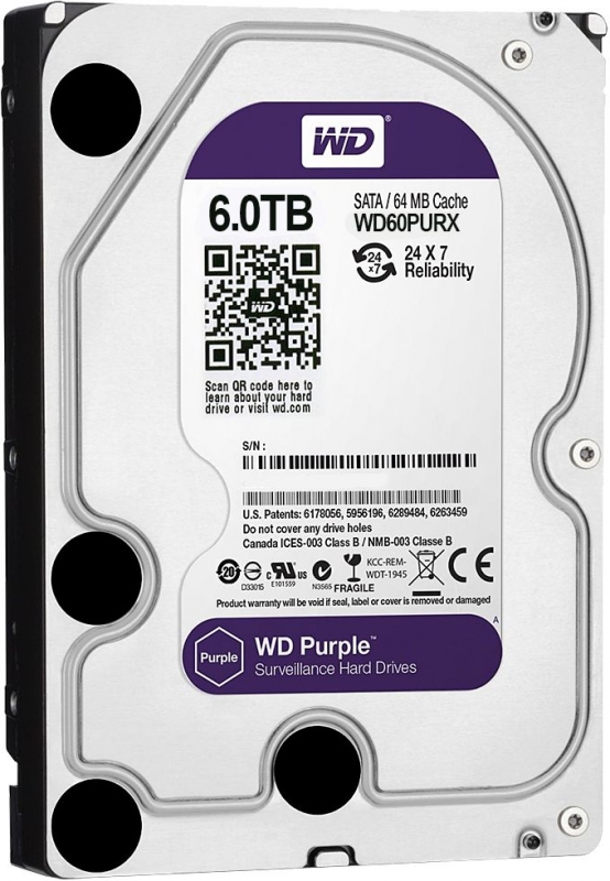 zoom image for WD60PURX Purple 6TB SATA 6GB/s 64MB Cache HDD