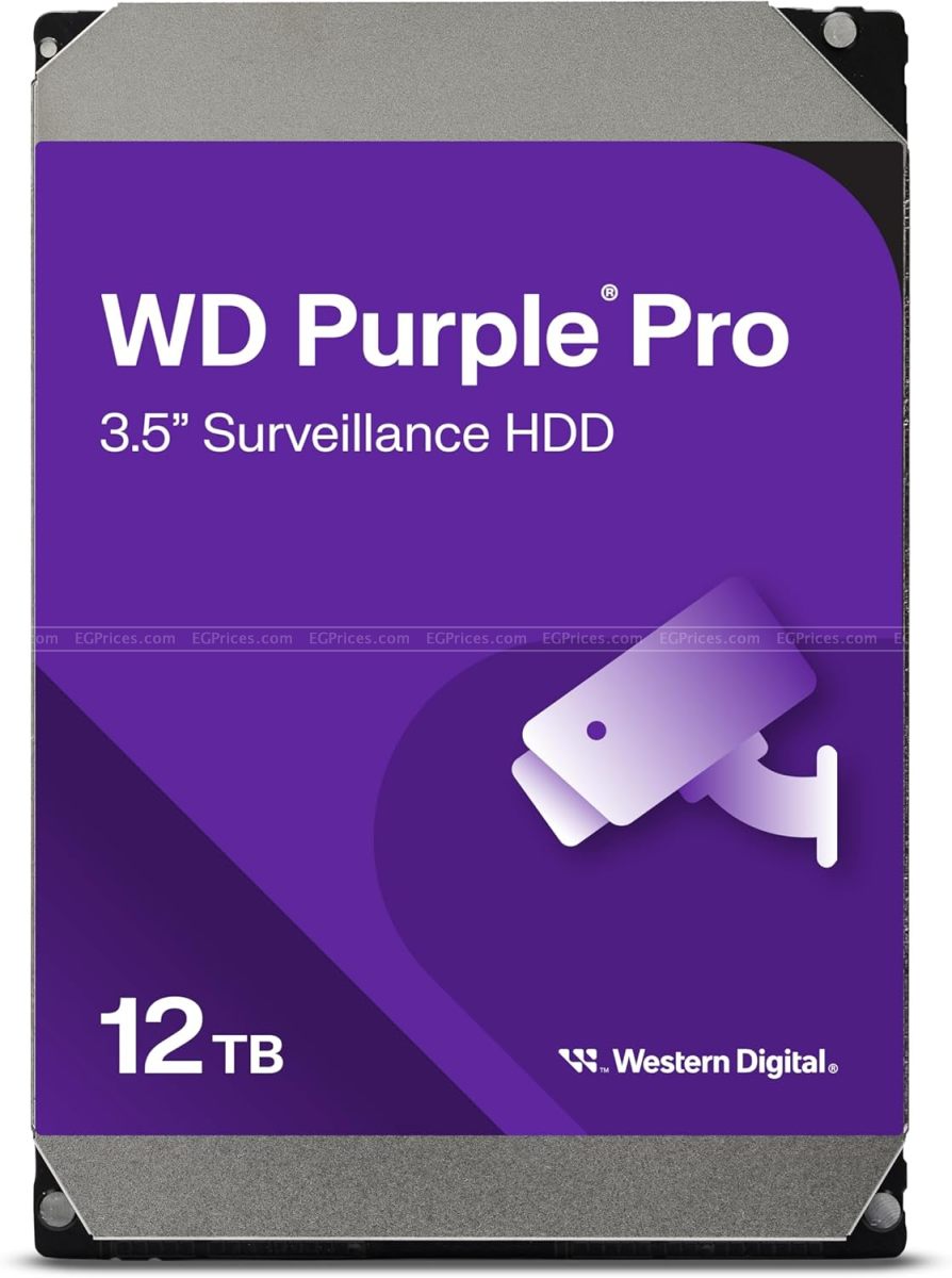 صورة مكبرة ل ويسترن ديجيتال بربل برو سمارت wd122purp هارد مراقبة 12 تيرا داخلي