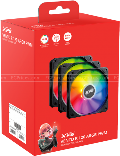 zoom image for XPG VENTO R 120 PWM ARGB Triple Case Fan