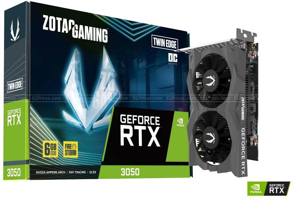 zoom image for ZOTAC GAMING GeForce RTX 3050 Twin Edge OC 6GB
