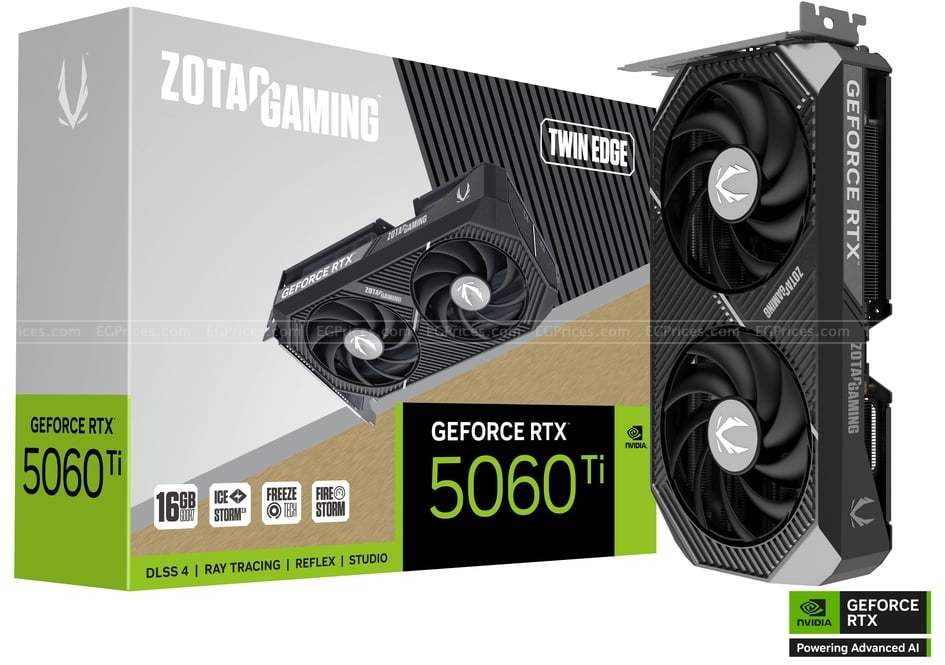 صورة مكبرة ل زوتاك جيمنج جي فورس ار تي اكس 5060 ti توين ايدج 16 جيجا