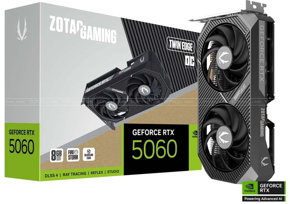 zoom image for ZOTAC GAMING GeForce RTX 5060 Twin Edge OC 8GB
